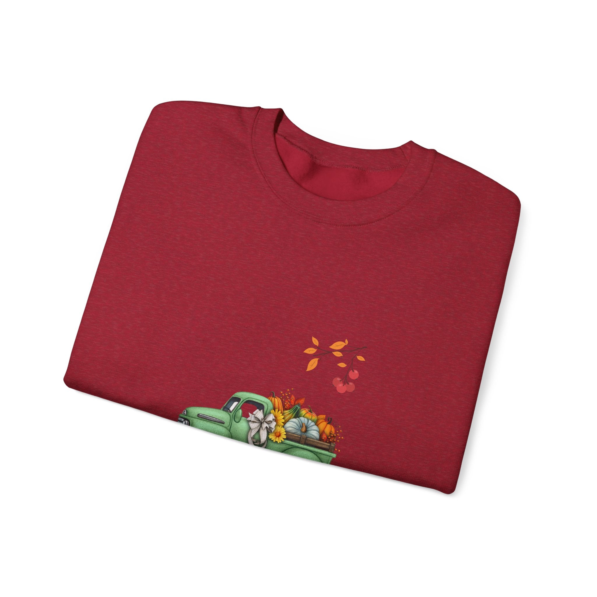 Fall Harvest Truck Crewneck Sweatshirt