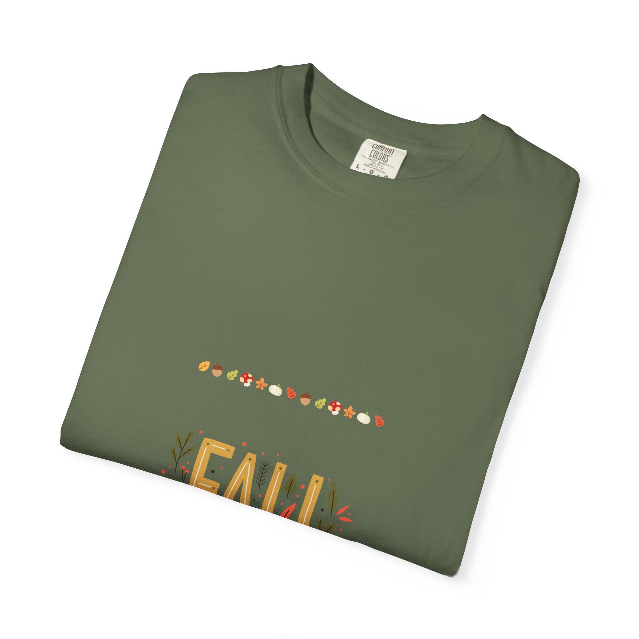 Fall Garment-Dyed T-Shirt | Cozy Autumn Vibes, Perfect for Halloween & Thanksgiving, Gift for Nature Lovers, Comfortable Casual Wear