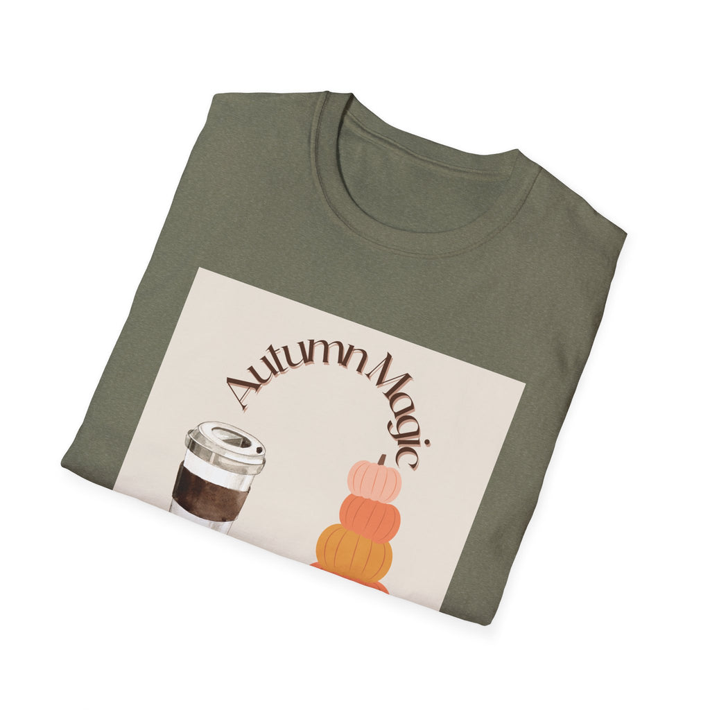 Autumn Magic T-Shirt | Cozy Fall Tee, Seasonal Gift, Pumpkin Spice Lovers, Halloween Apparel, Unisex Graphic Shirt