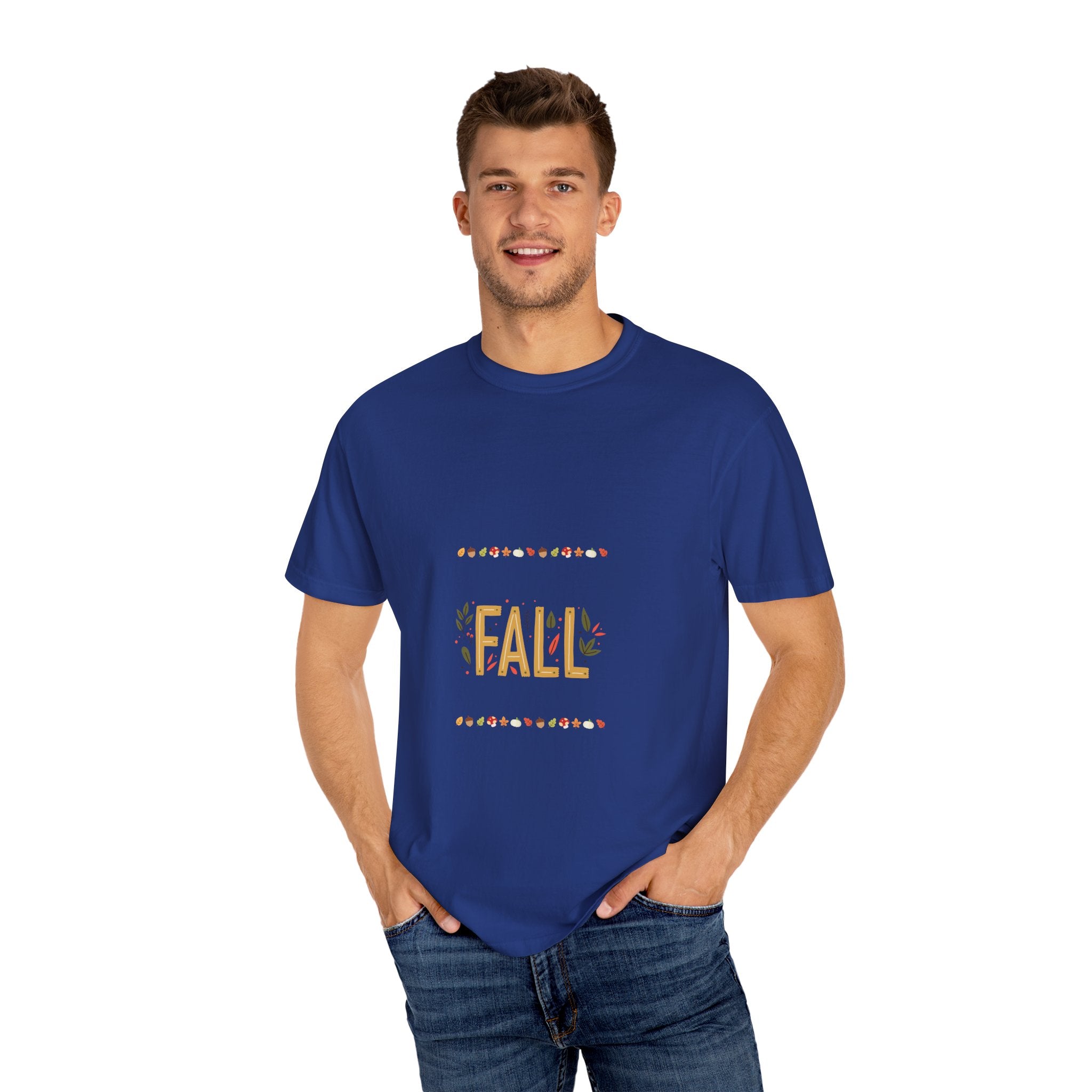 Fall Garment-Dyed T-Shirt | Cozy Autumn Vibes, Perfect for Halloween & Thanksgiving, Gift for Nature Lovers, Comfortable Casual Wear