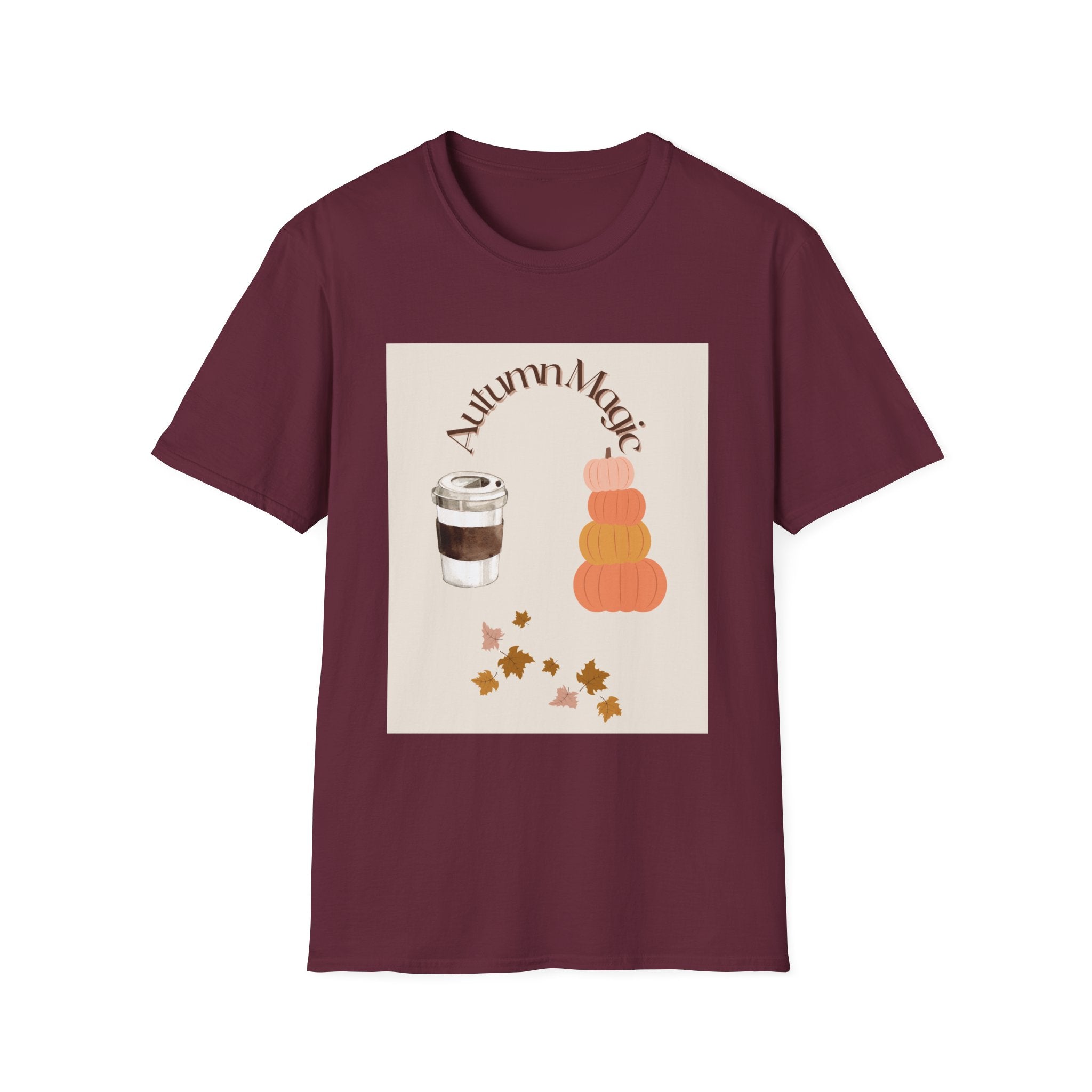 Autumn Magic T-Shirt | Cozy Fall Tee, Seasonal Gift, Pumpkin Spice Lovers, Halloween Apparel, Unisex Graphic Shirt