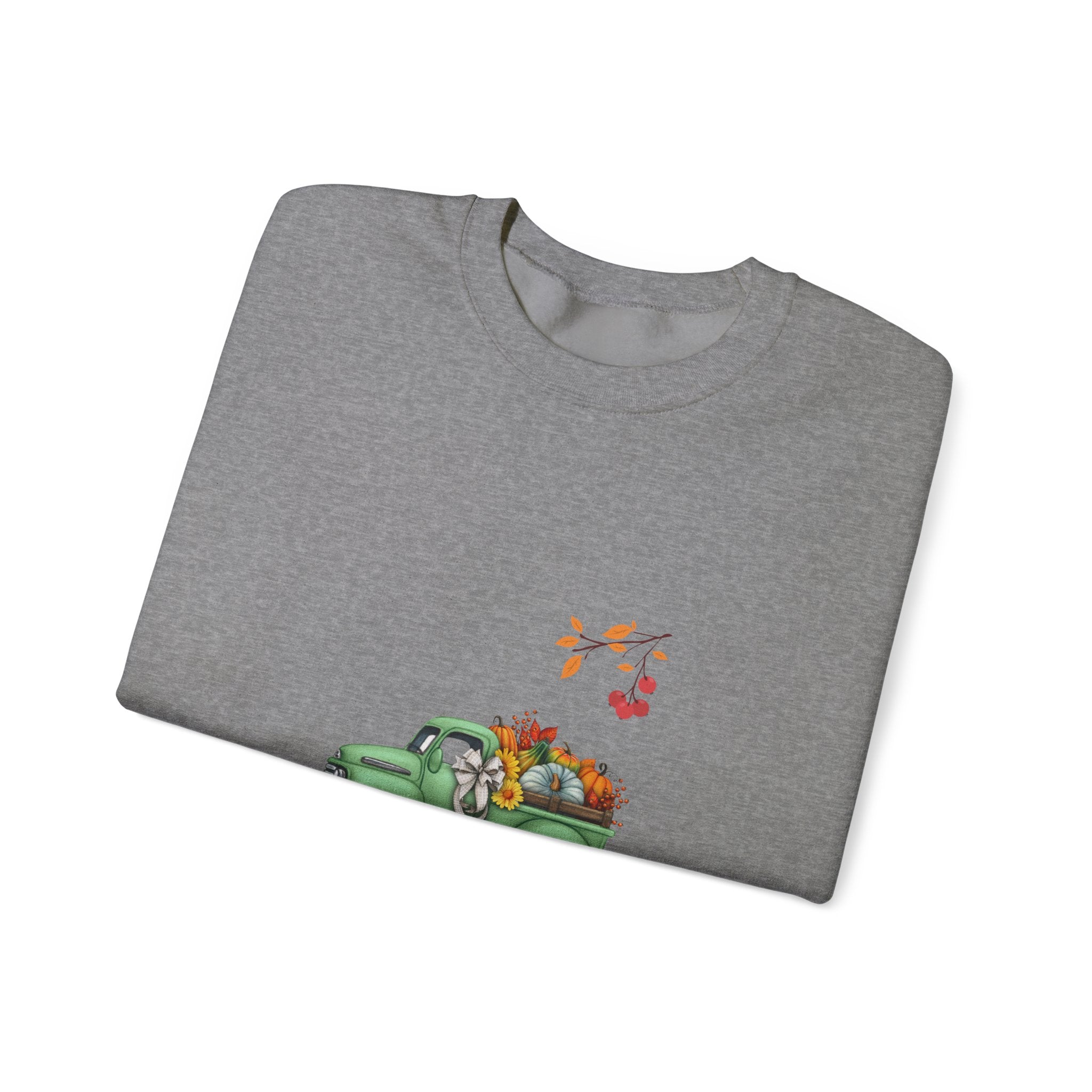 Fall Harvest Truck Crewneck Sweatshirt