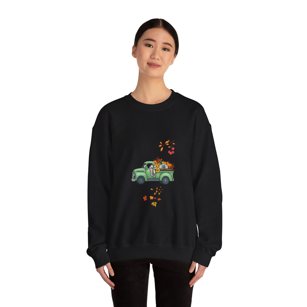 Fall Harvest Truck Crewneck Sweatshirt