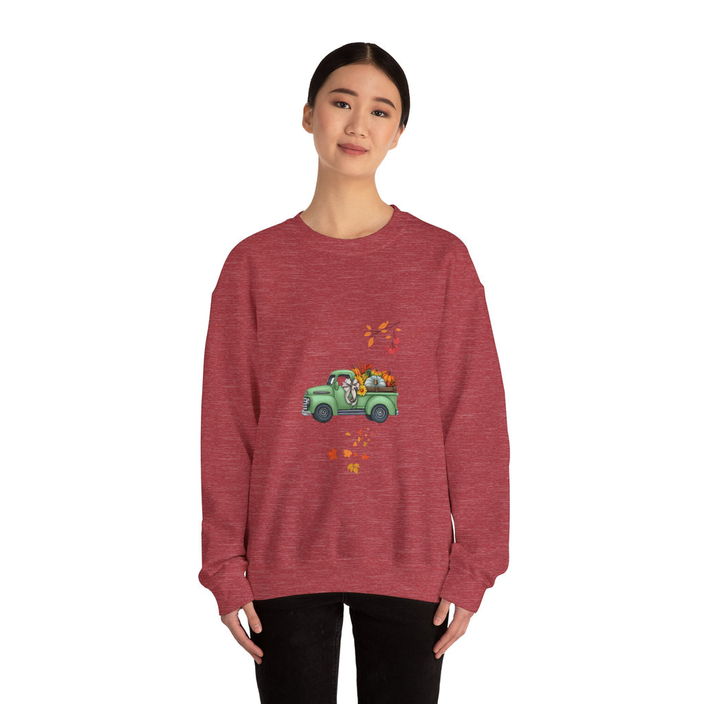 Fall Harvest Truck Crewneck Sweatshirt
