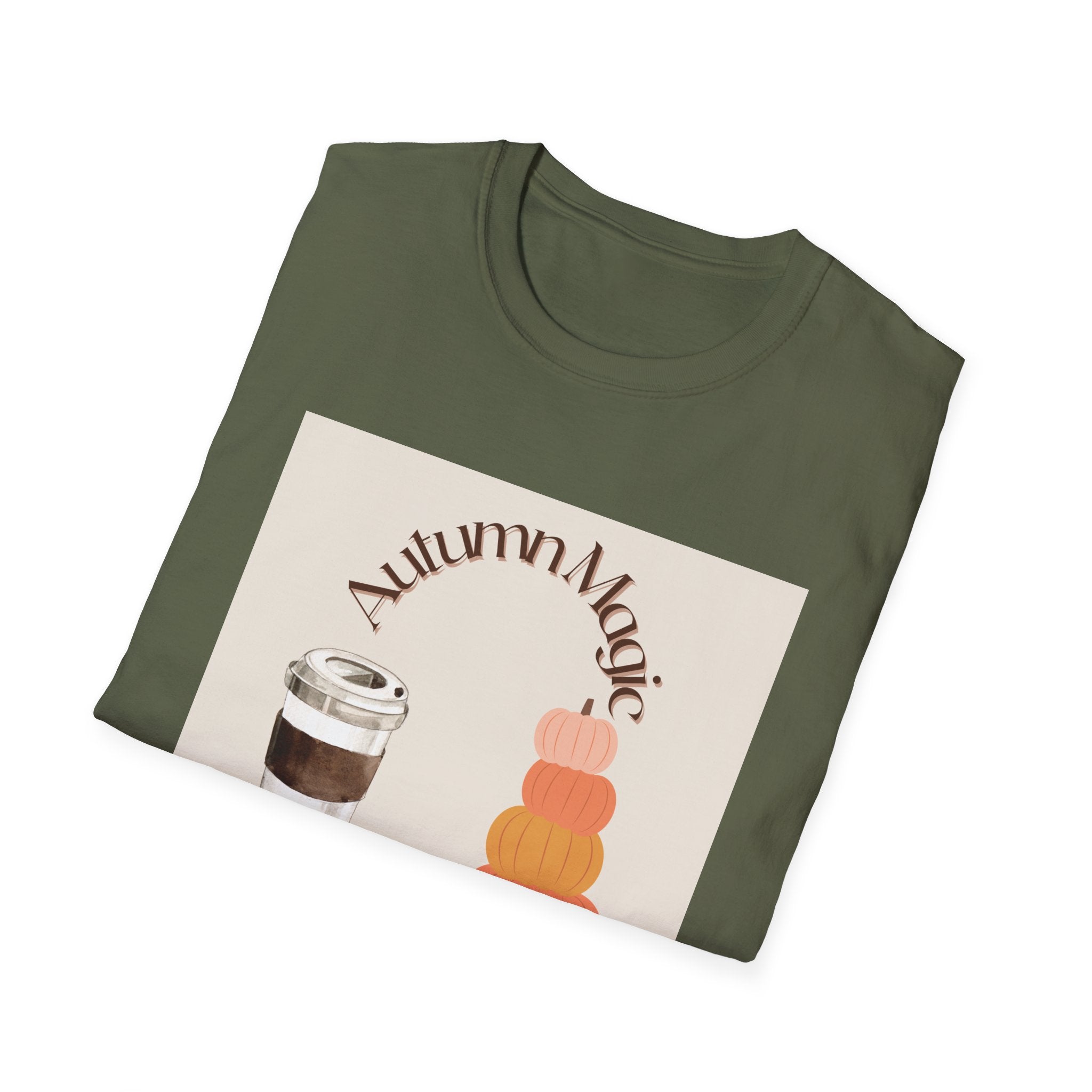 Autumn Magic T-Shirt | Cozy Fall Tee, Seasonal Gift, Pumpkin Spice Lovers, Halloween Apparel, Unisex Graphic Shirt