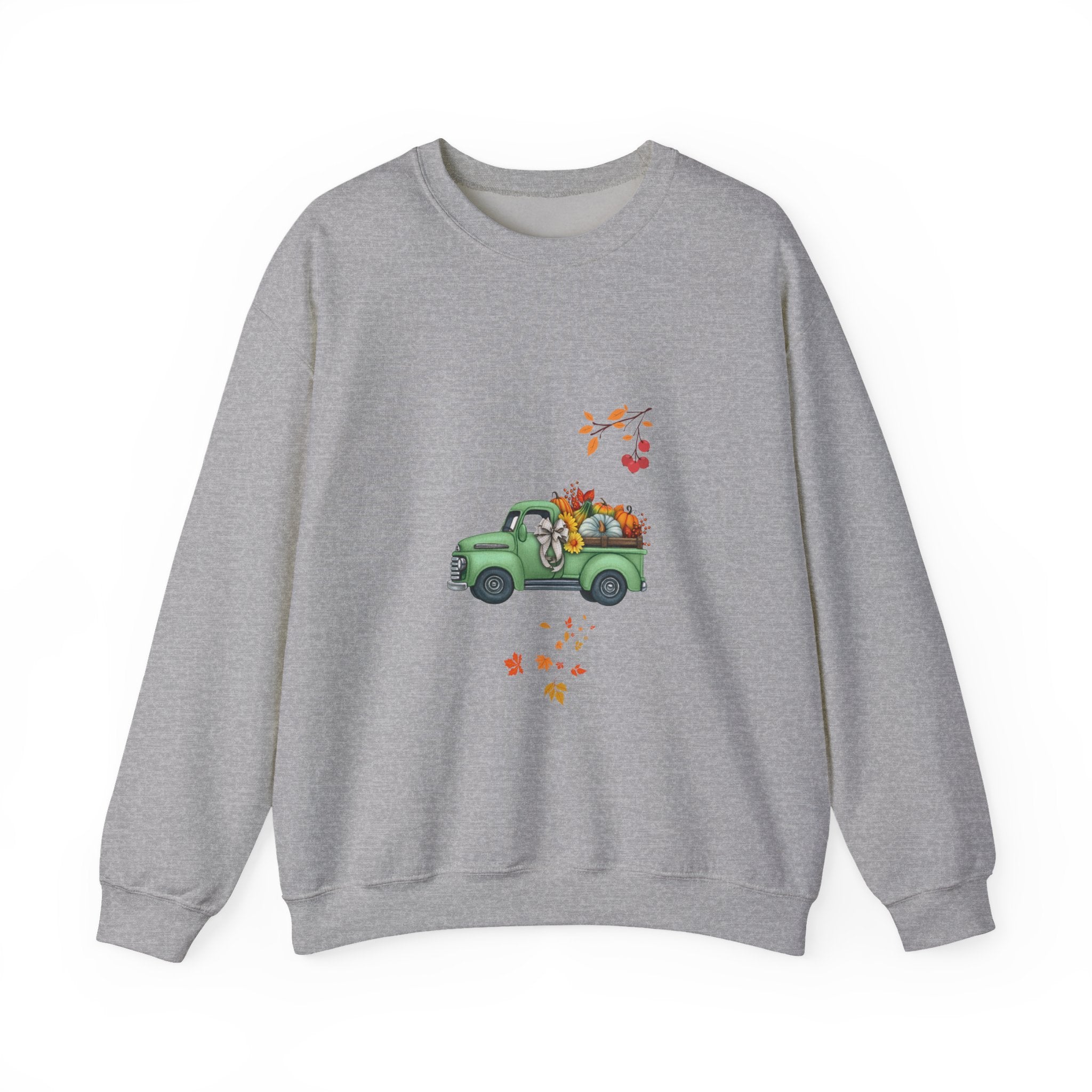 Fall Harvest Truck Crewneck Sweatshirt