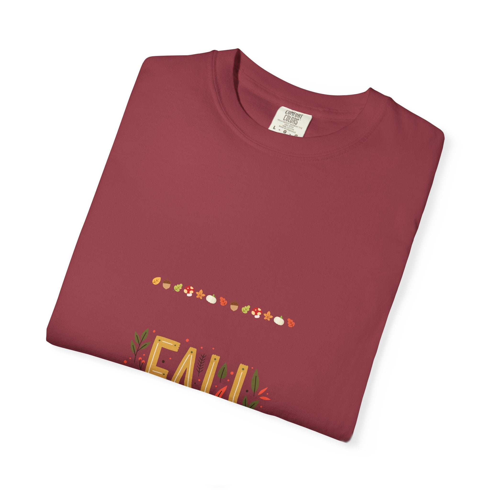 Fall Garment-Dyed T-Shirt | Cozy Autumn Vibes, Perfect for Halloween & Thanksgiving, Gift for Nature Lovers, Comfortable Casual Wear