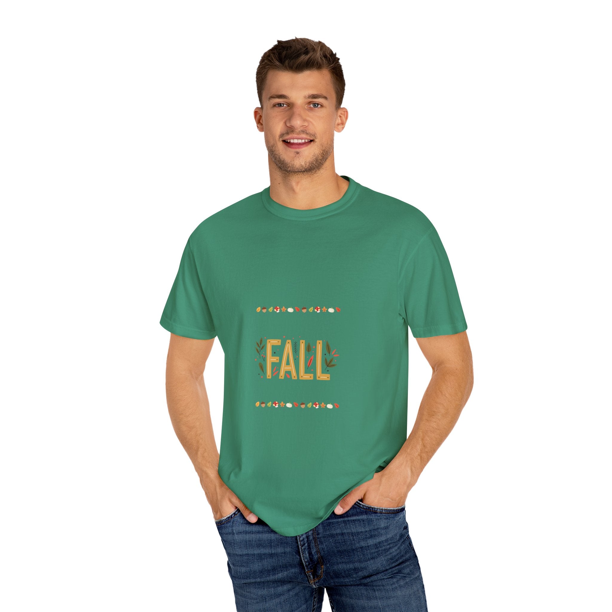 Fall Garment-Dyed T-Shirt | Cozy Autumn Vibes, Perfect for Halloween & Thanksgiving, Gift for Nature Lovers, Comfortable Casual Wear