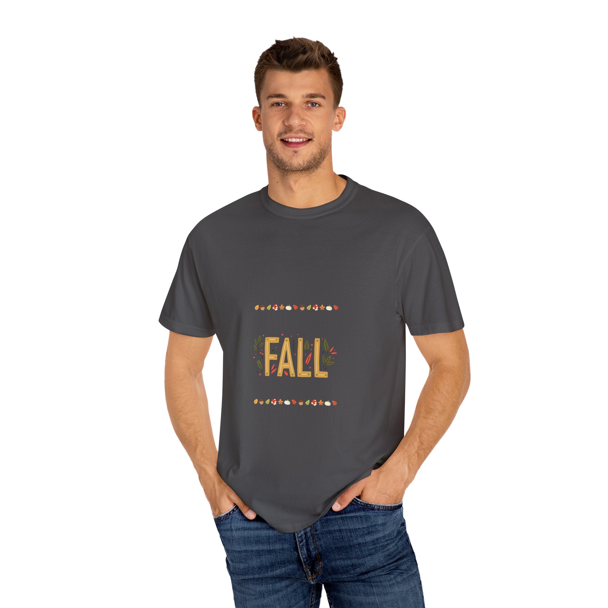 Fall Garment-Dyed T-Shirt | Cozy Autumn Vibes, Perfect for Halloween & Thanksgiving, Gift for Nature Lovers, Comfortable Casual Wear