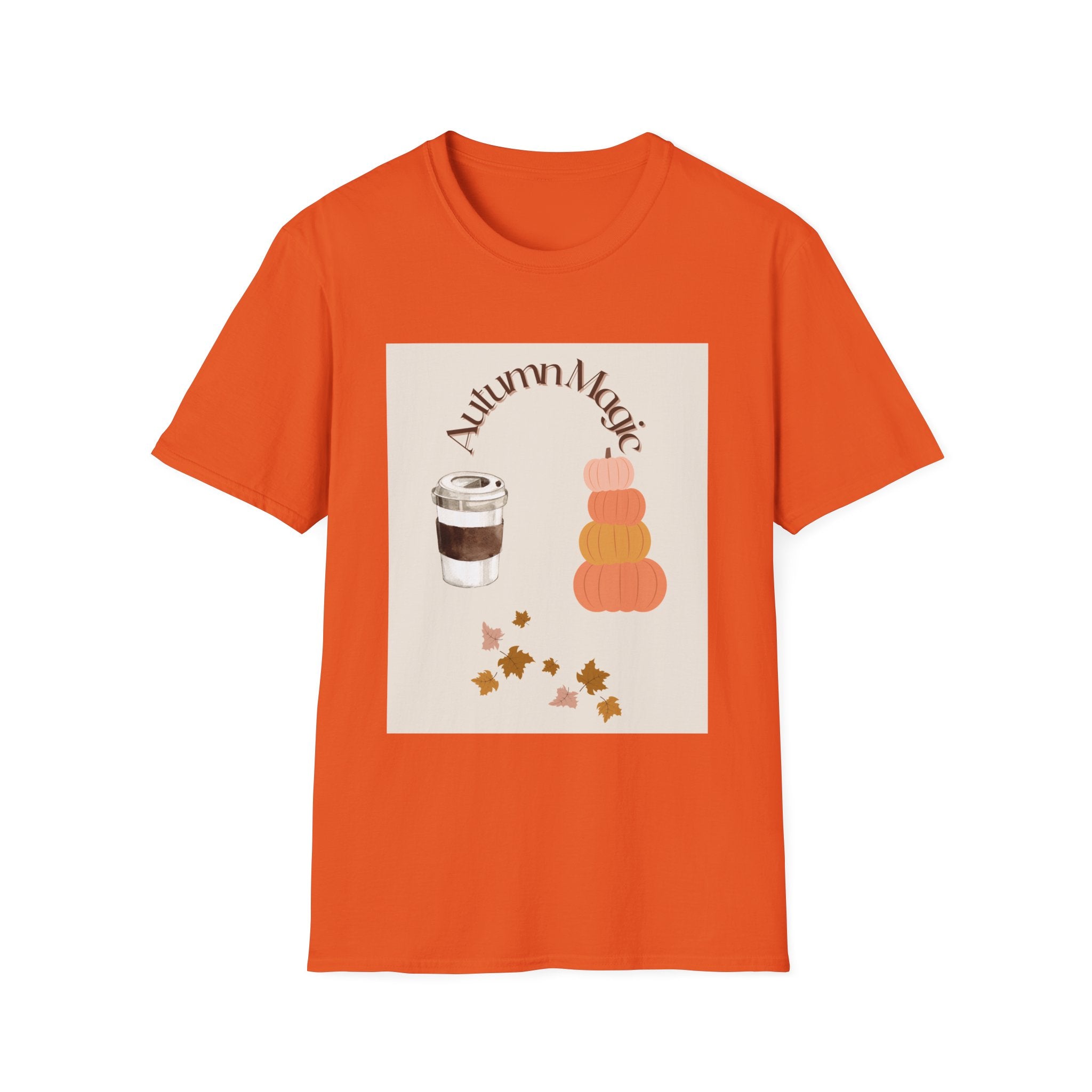Autumn Magic T-Shirt | Cozy Fall Tee, Seasonal Gift, Pumpkin Spice Lovers, Halloween Apparel, Unisex Graphic Shirt