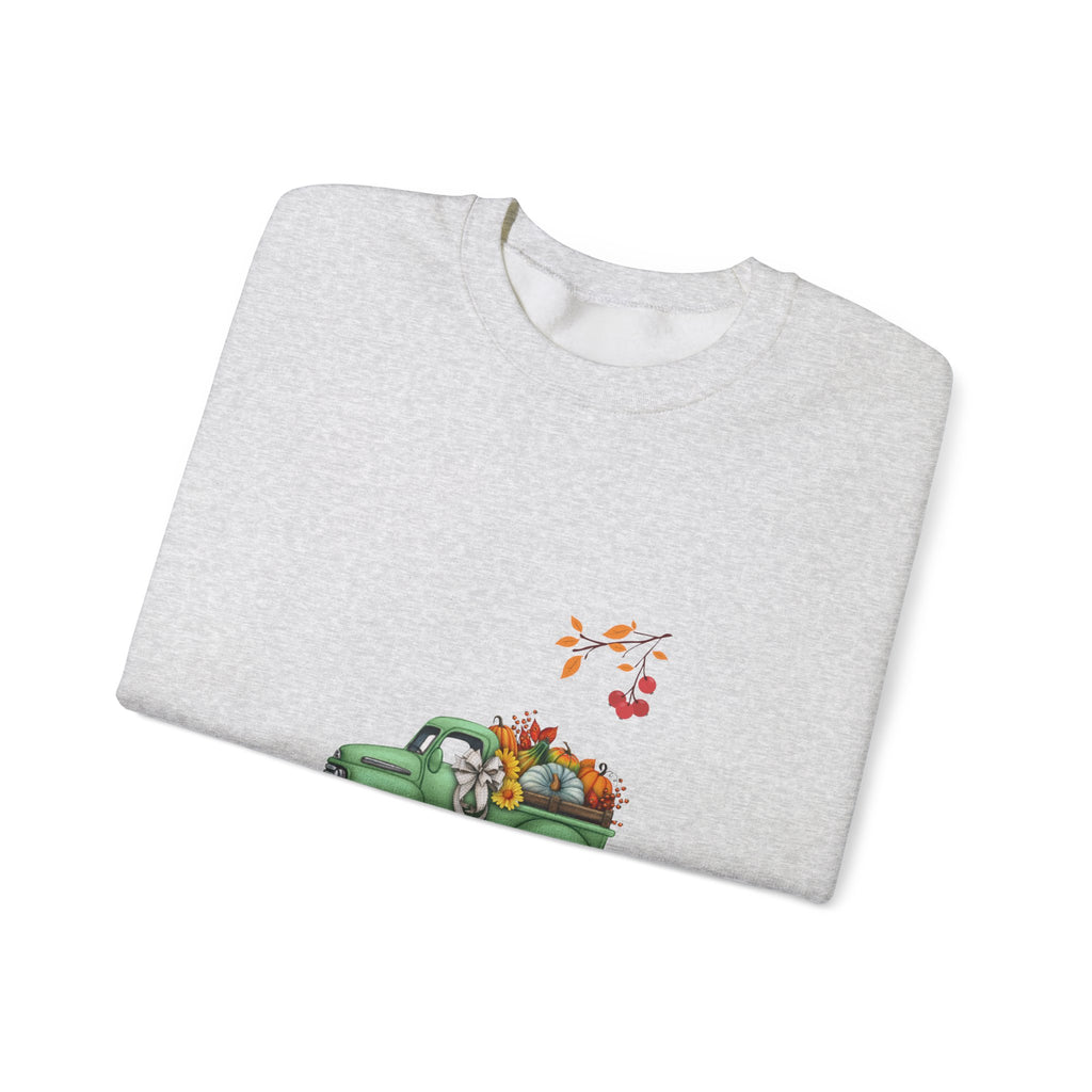 Fall Harvest Truck Crewneck Sweatshirt