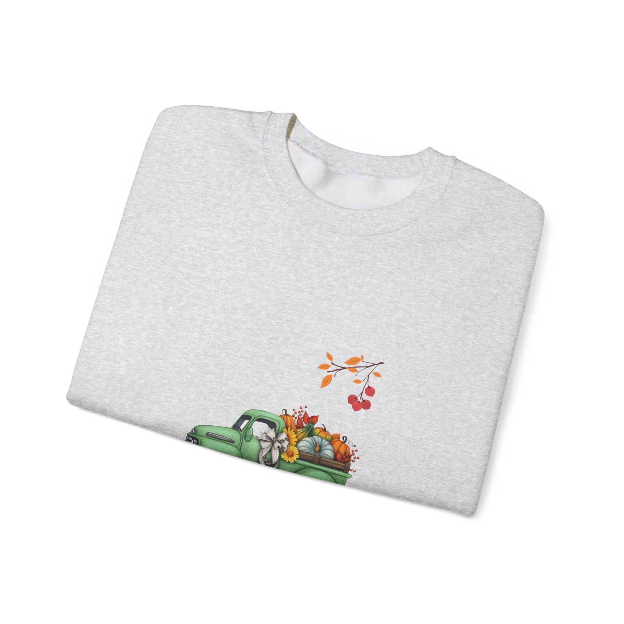 Fall Harvest Truck Crewneck Sweatshirt