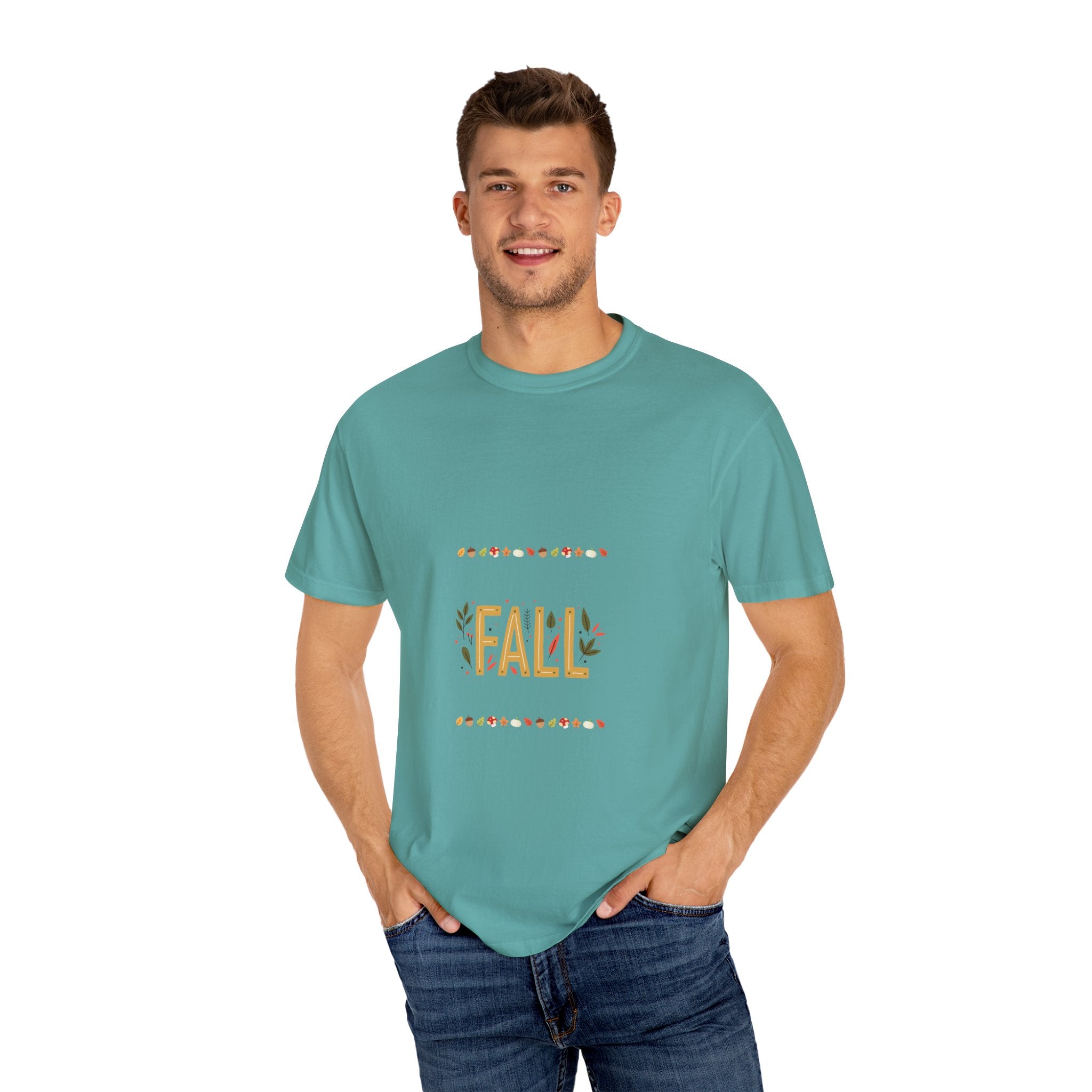 Fall Garment-Dyed T-Shirt | Cozy Autumn Vibes, Perfect for Halloween & Thanksgiving, Gift for Nature Lovers, Comfortable Casual Wear