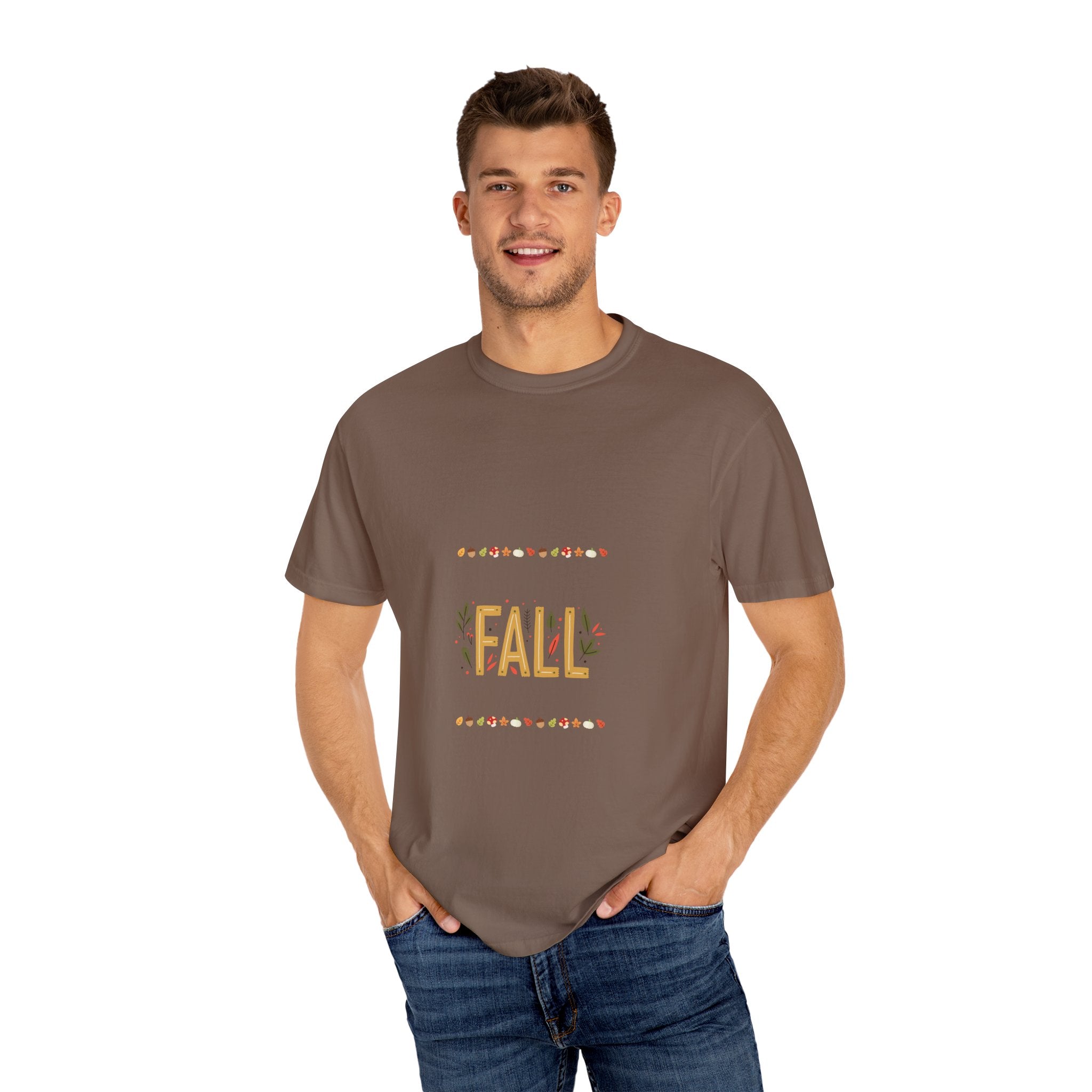 Fall Garment-Dyed T-Shirt | Cozy Autumn Vibes, Perfect for Halloween & Thanksgiving, Gift for Nature Lovers, Comfortable Casual Wear