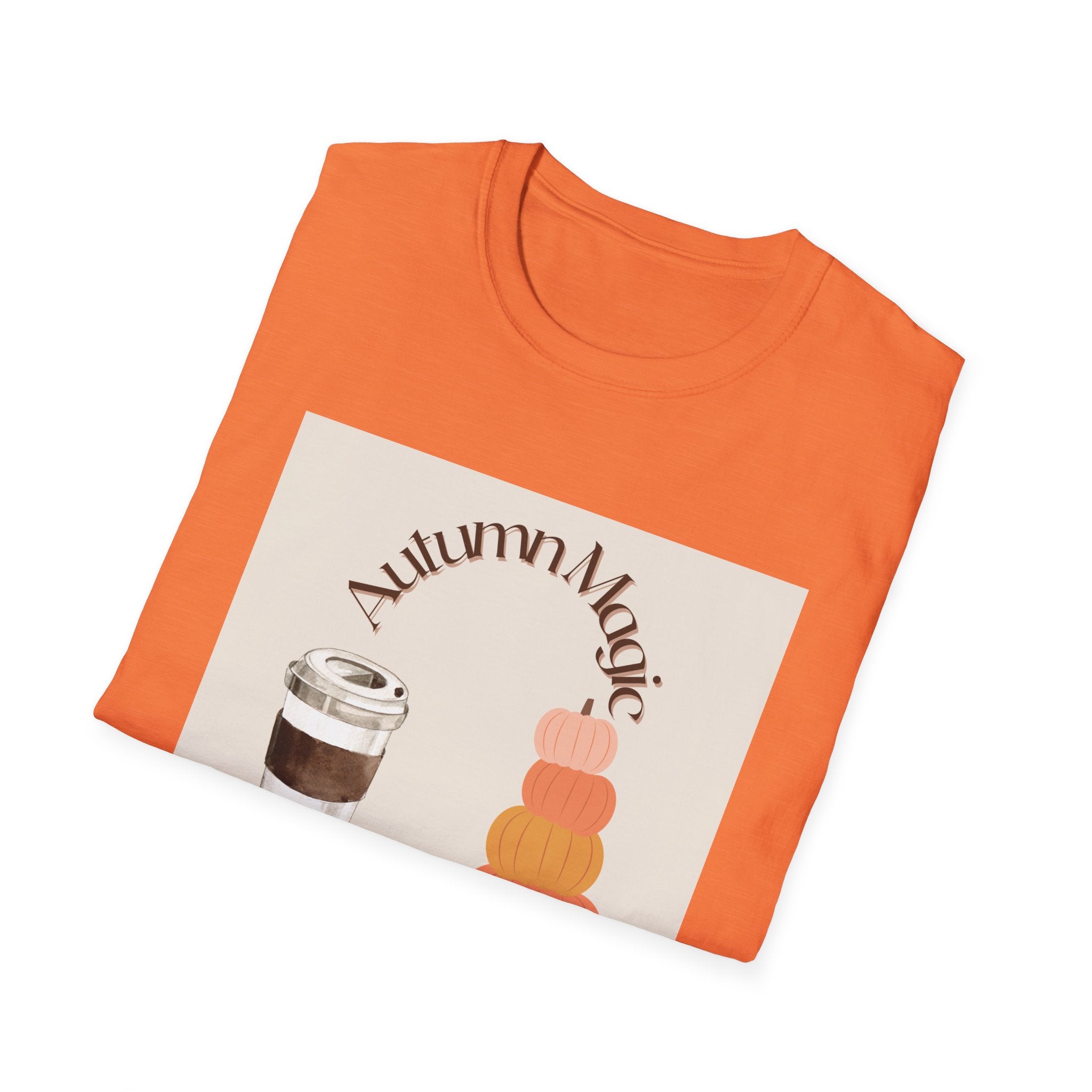 Autumn Magic T-Shirt | Cozy Fall Tee, Seasonal Gift, Pumpkin Spice Lovers, Halloween Apparel, Unisex Graphic Shirt