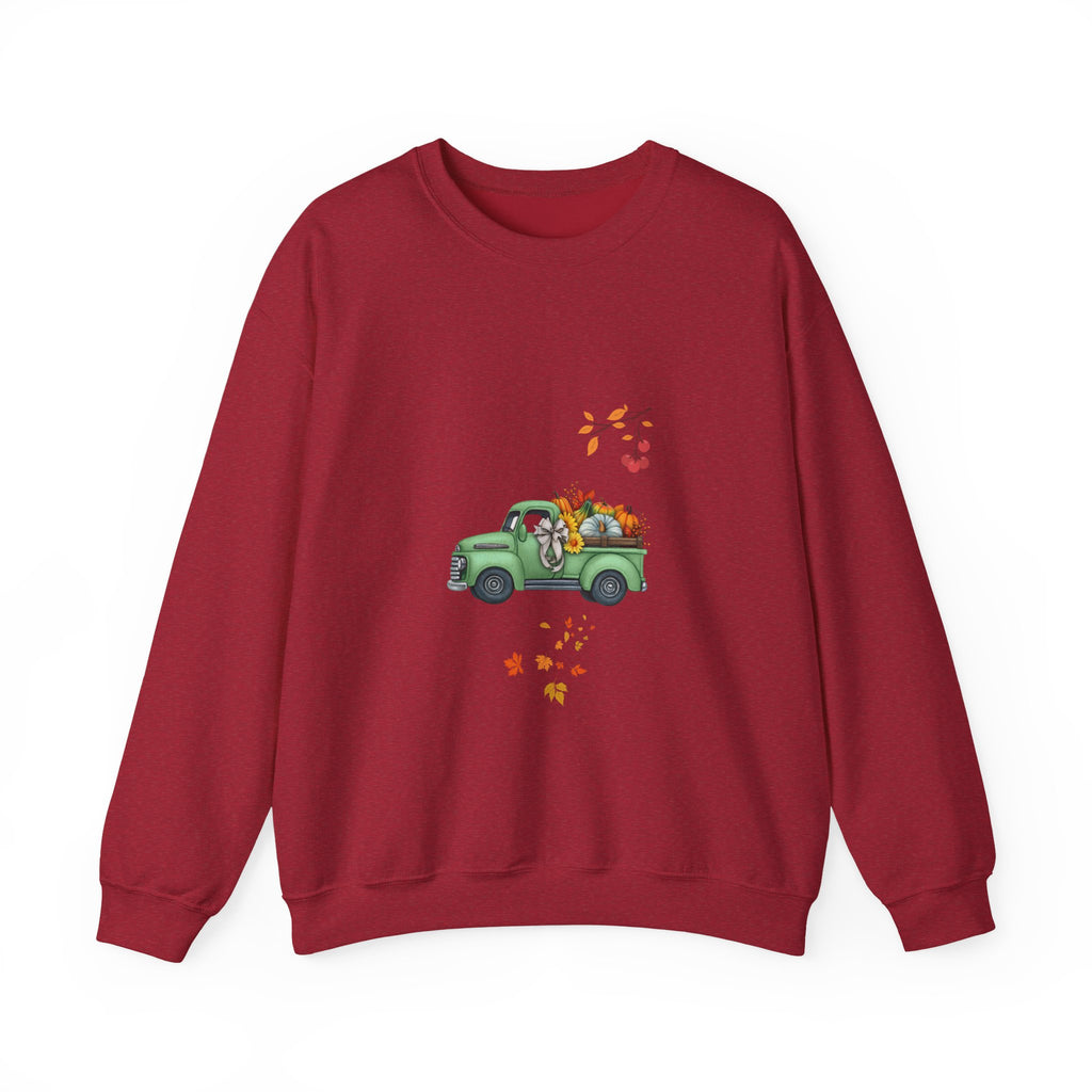Fall Harvest Truck Crewneck Sweatshirt