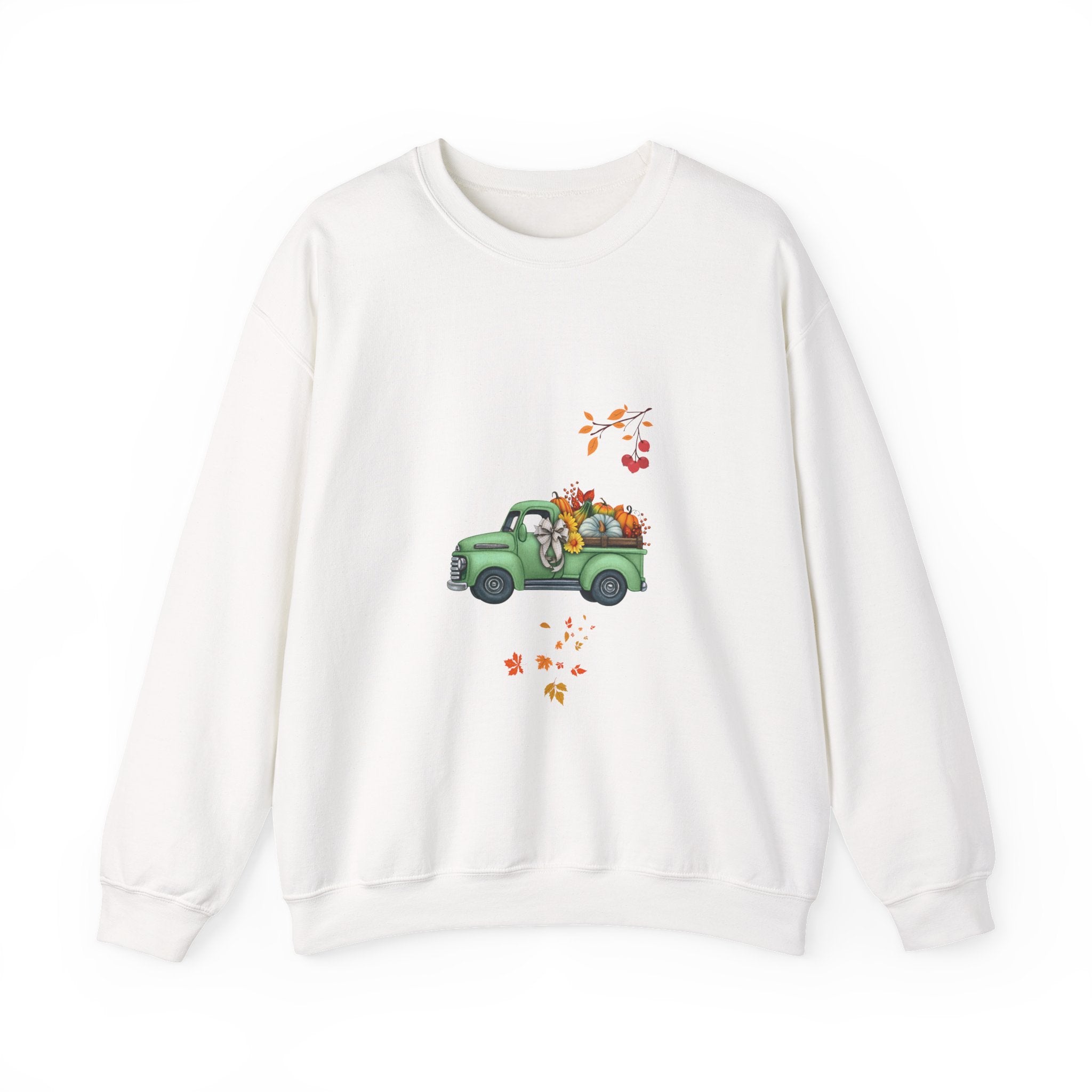 Fall Harvest Truck Crewneck Sweatshirt