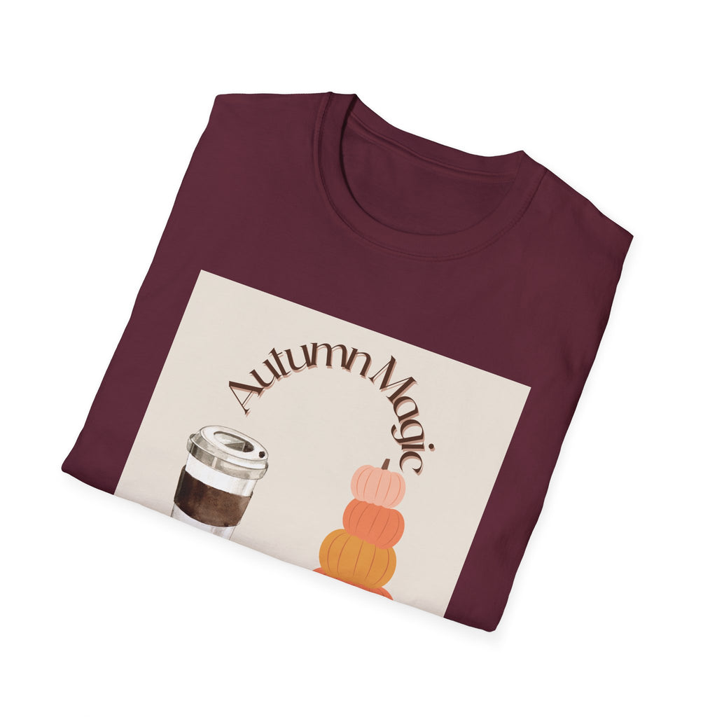 Autumn Magic T-Shirt | Cozy Fall Tee, Seasonal Gift, Pumpkin Spice Lovers, Halloween Apparel, Unisex Graphic Shirt