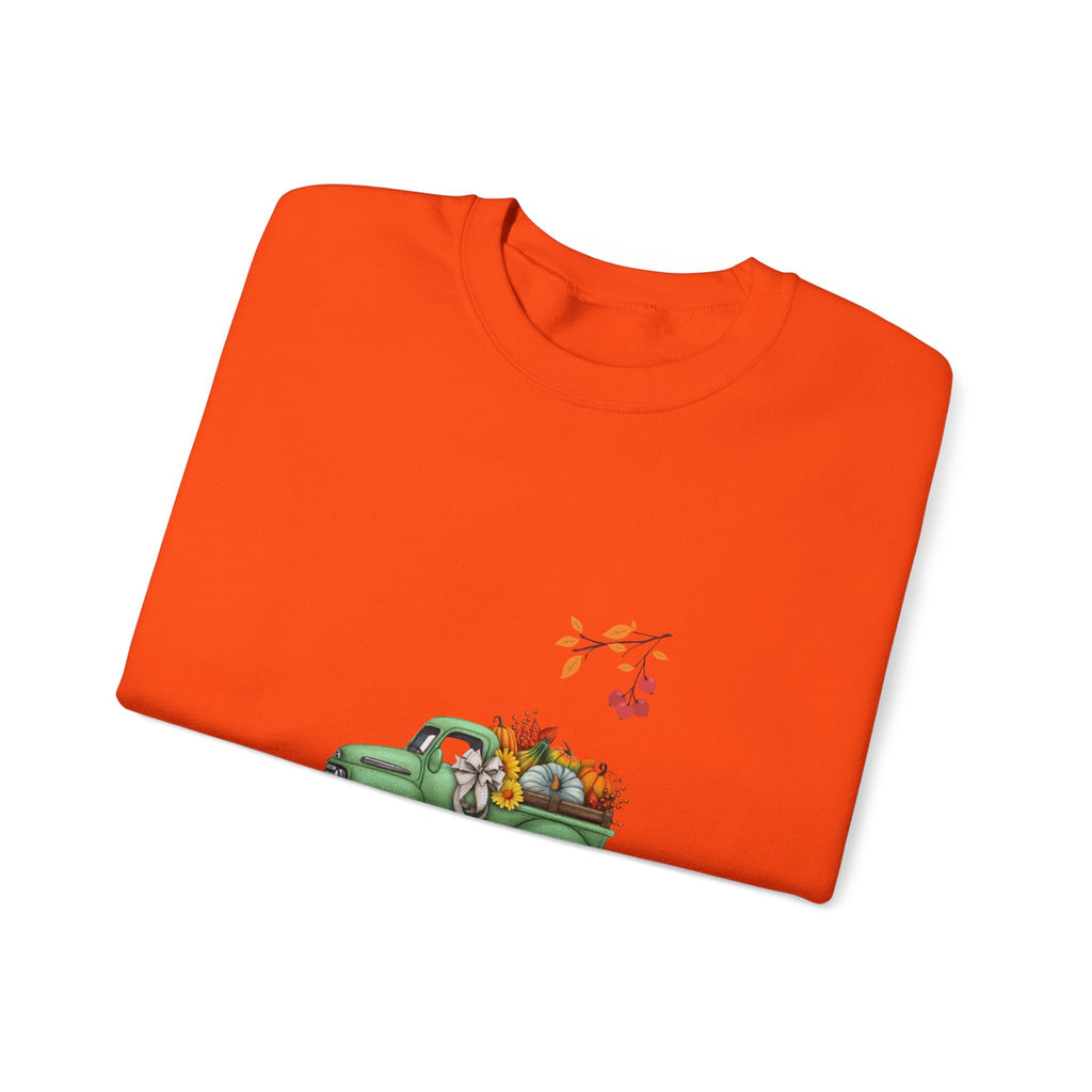 Fall Harvest Truck Crewneck Sweatshirt