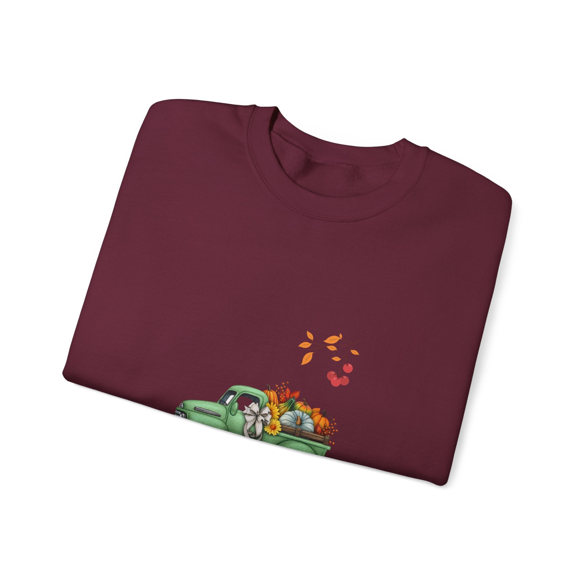 Fall Harvest Truck Crewneck Sweatshirt