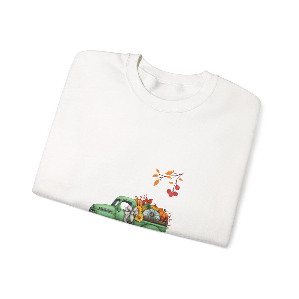 Fall Harvest Truck Crewneck Sweatshirt
