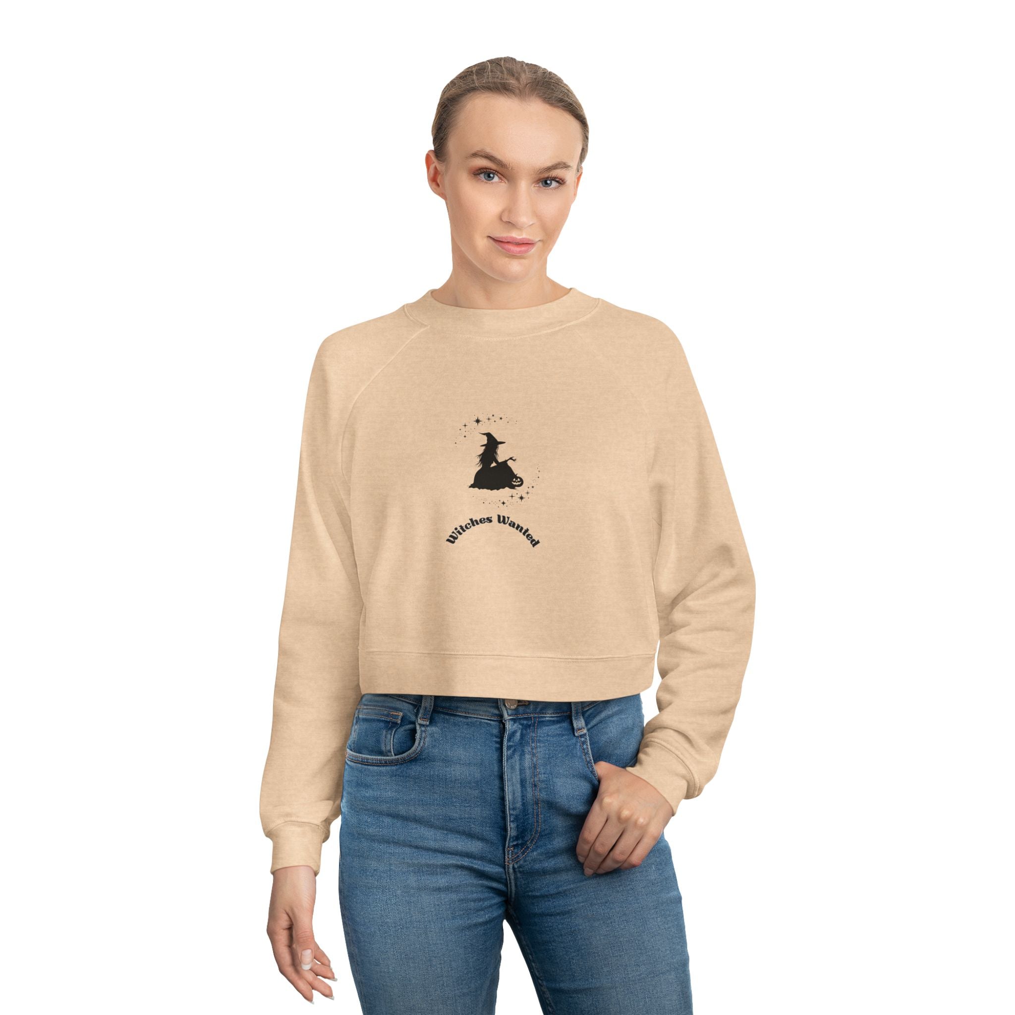 Witches Wanted Cropped Fleece Pullover