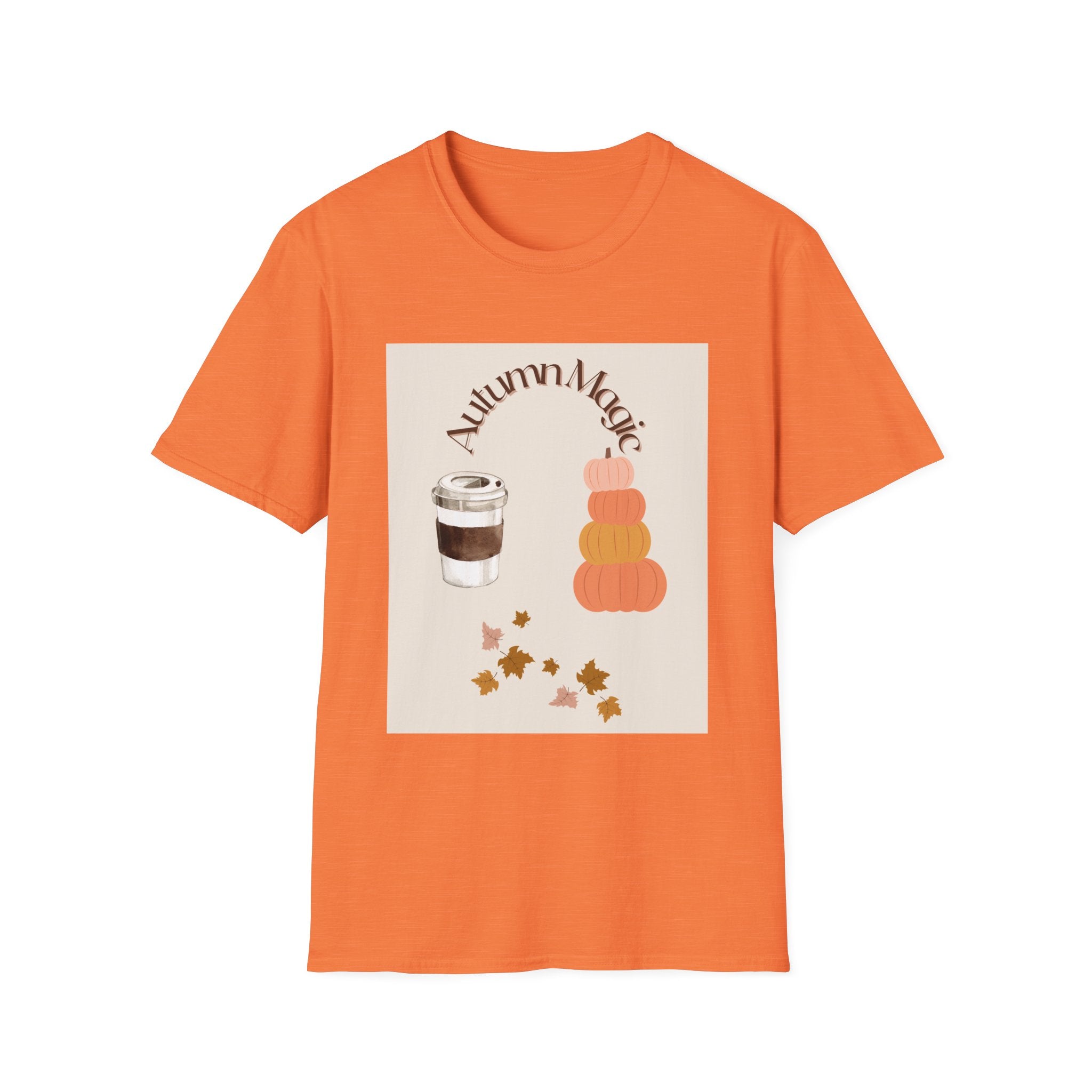 Autumn Magic T-Shirt | Cozy Fall Tee, Seasonal Gift, Pumpkin Spice Lovers, Halloween Apparel, Unisex Graphic Shirt