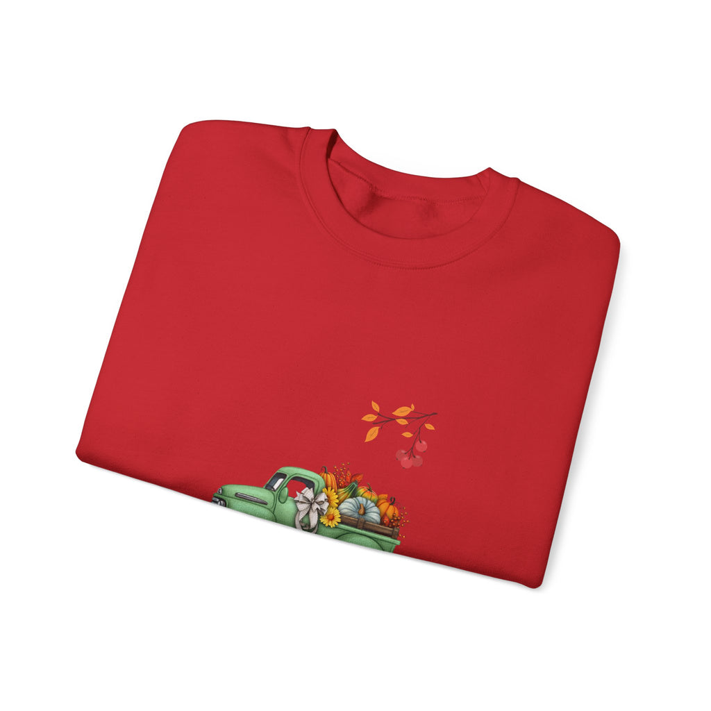 Fall Harvest Truck Crewneck Sweatshirt