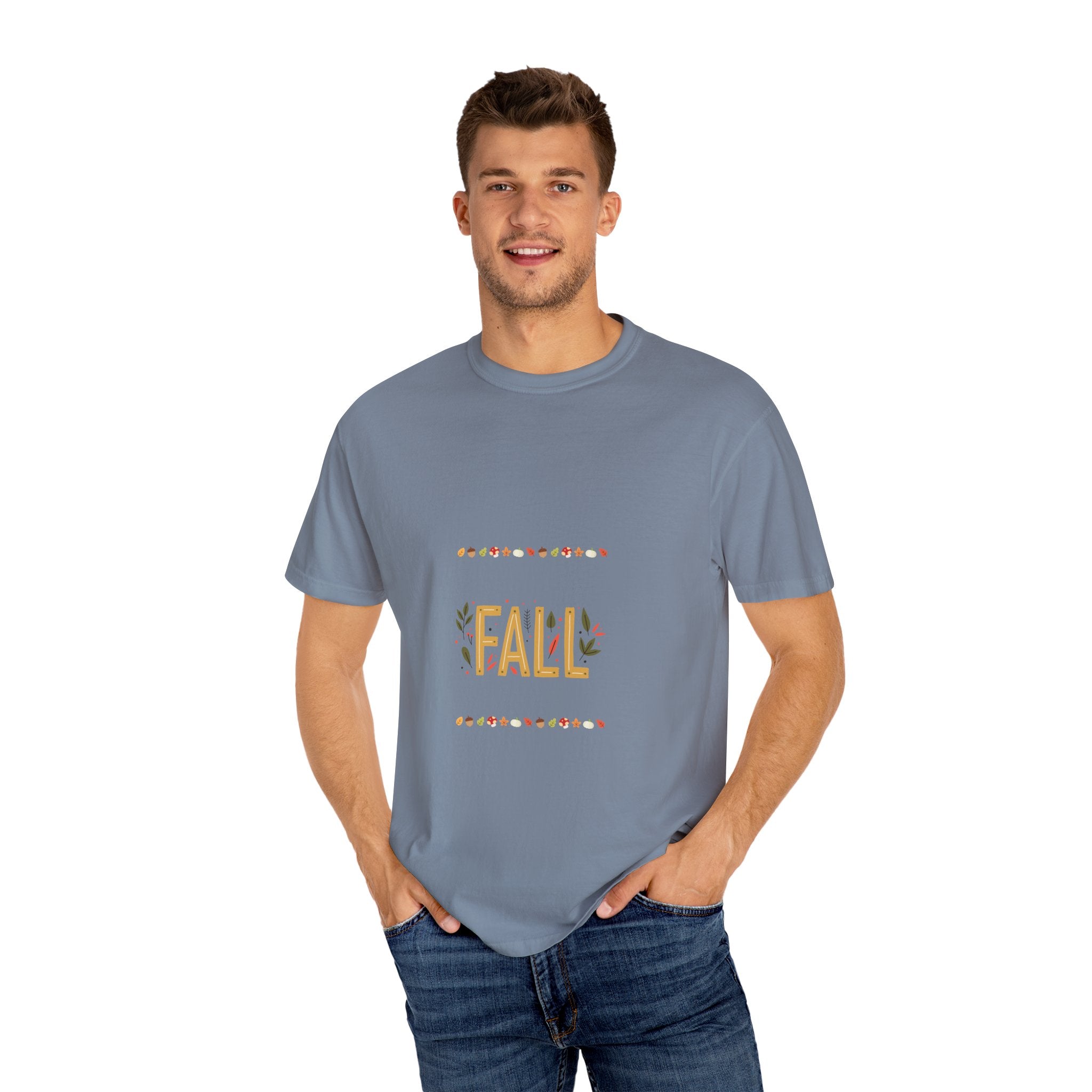 Fall Garment-Dyed T-Shirt | Cozy Autumn Vibes, Perfect for Halloween & Thanksgiving, Gift for Nature Lovers, Comfortable Casual Wear