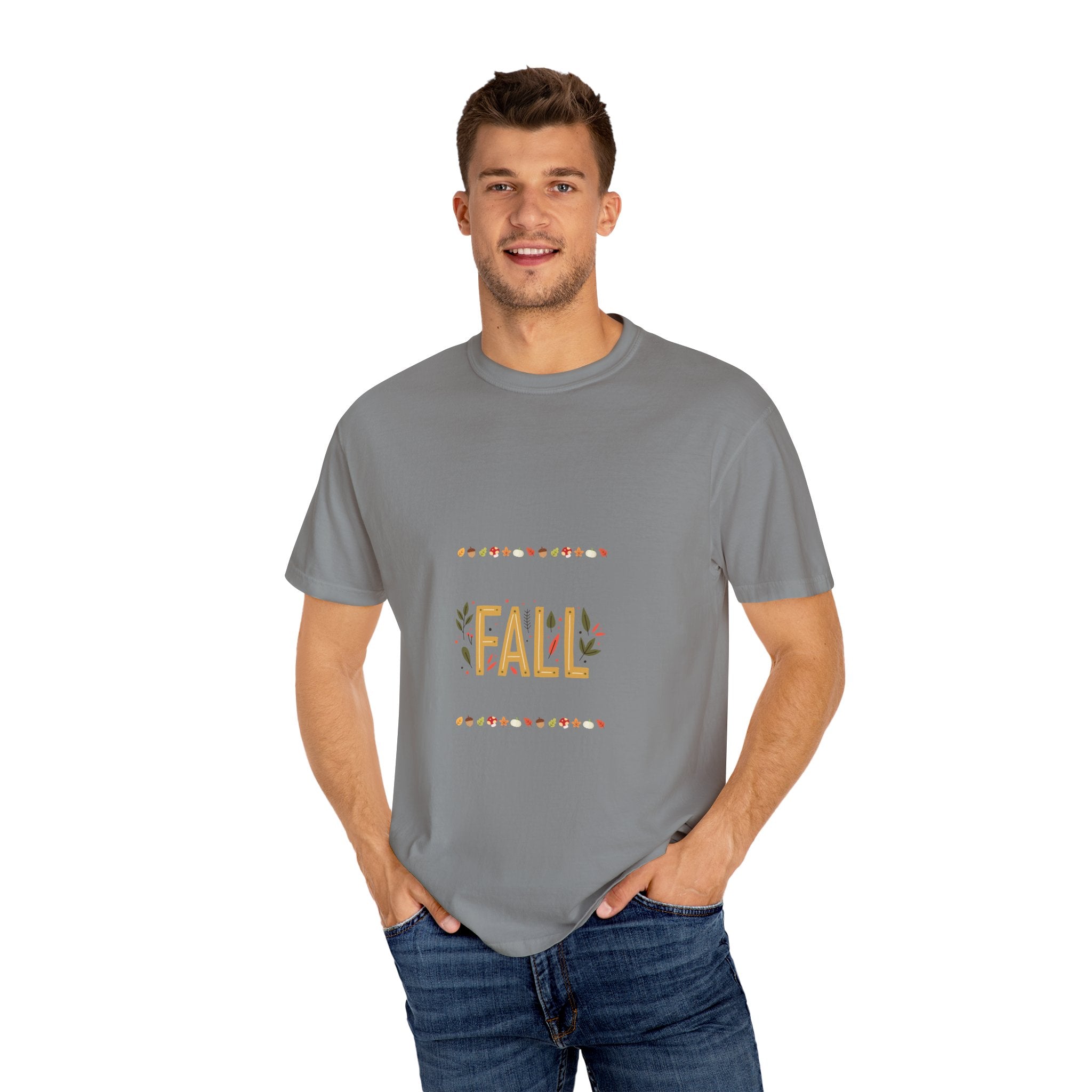 Fall Garment-Dyed T-Shirt | Cozy Autumn Vibes, Perfect for Halloween & Thanksgiving, Gift for Nature Lovers, Comfortable Casual Wear