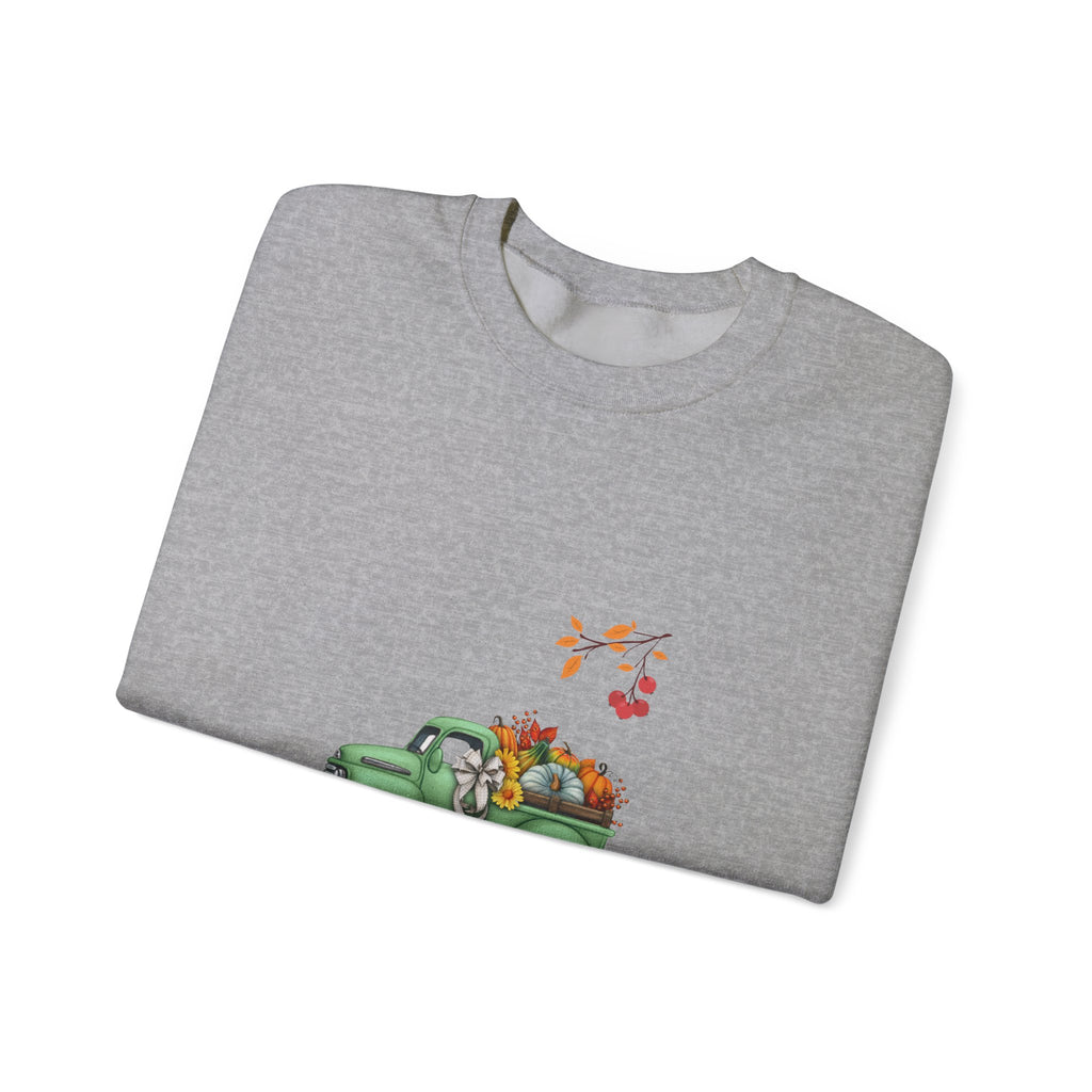 Fall Harvest Truck Crewneck Sweatshirt