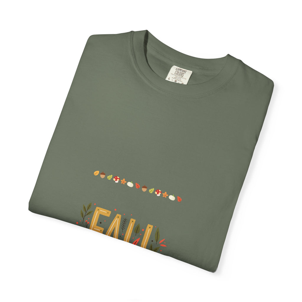 Fall Garment-Dyed T-Shirt | Cozy Autumn Vibes, Perfect for Halloween & Thanksgiving, Gift for Nature Lovers, Comfortable Casual Wear