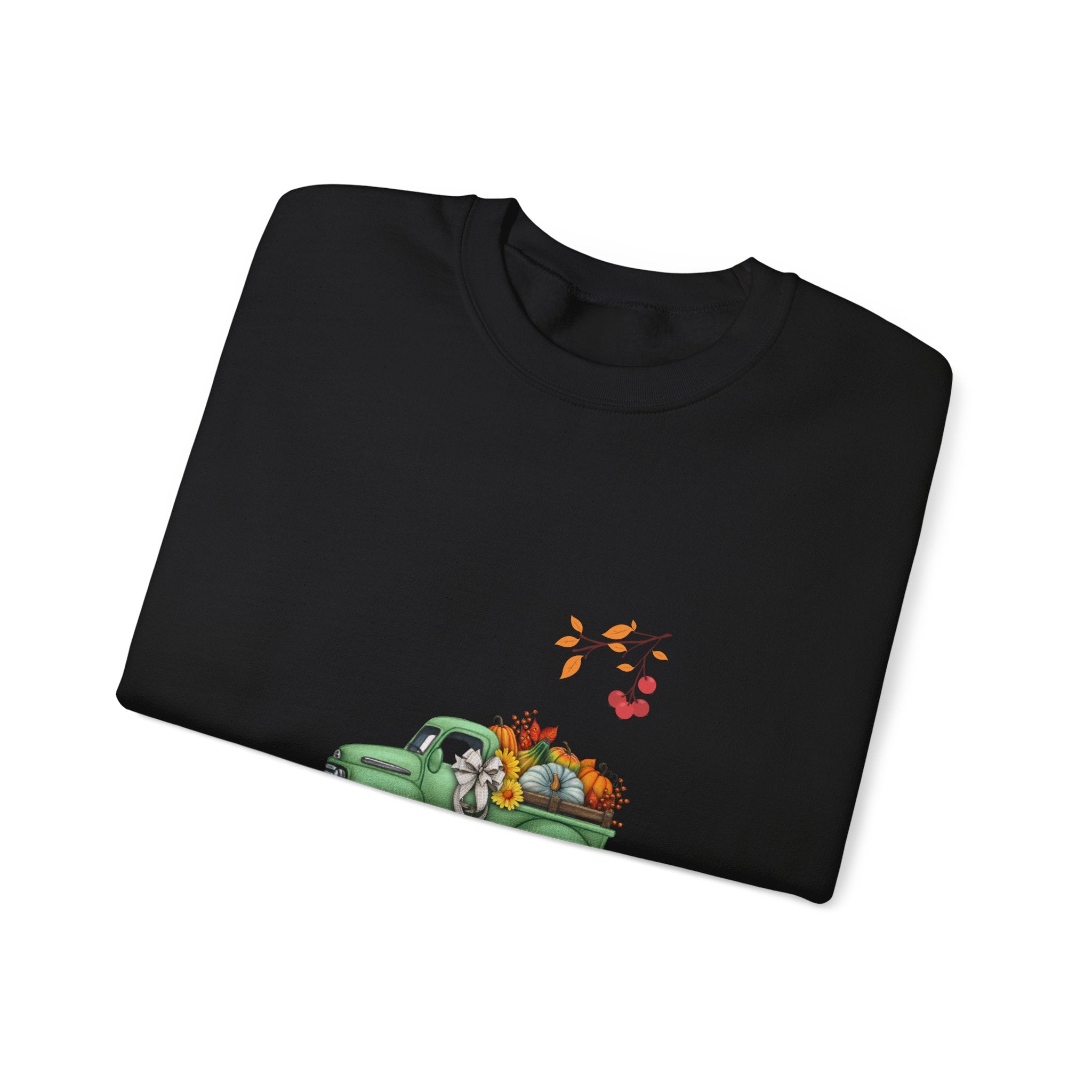 Fall Harvest Truck Crewneck Sweatshirt