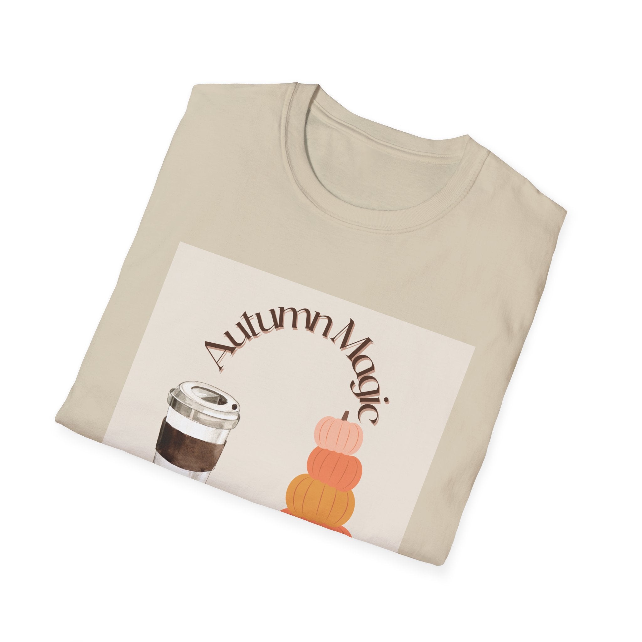 Autumn Magic T-Shirt | Cozy Fall Tee, Seasonal Gift, Pumpkin Spice Lovers, Halloween Apparel, Unisex Graphic Shirt