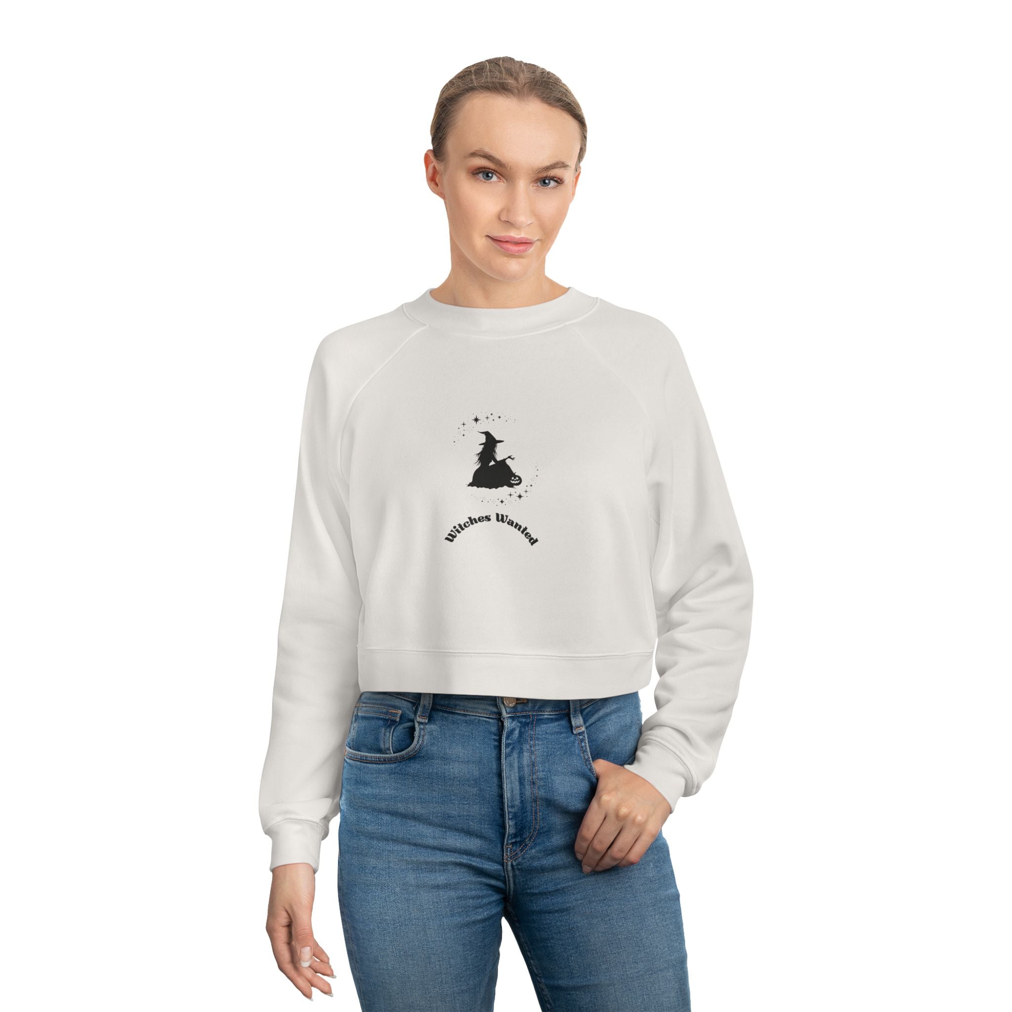 Witches Wanted Cropped Fleece Pullover