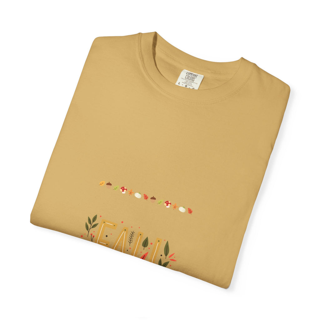 Fall Garment-Dyed T-Shirt | Cozy Autumn Vibes, Perfect for Halloween & Thanksgiving, Gift for Nature Lovers, Comfortable Casual Wear