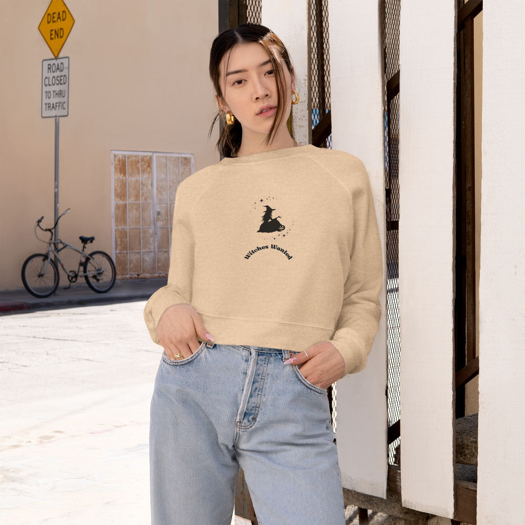 Witches Wanted Cropped Fleece Pullover