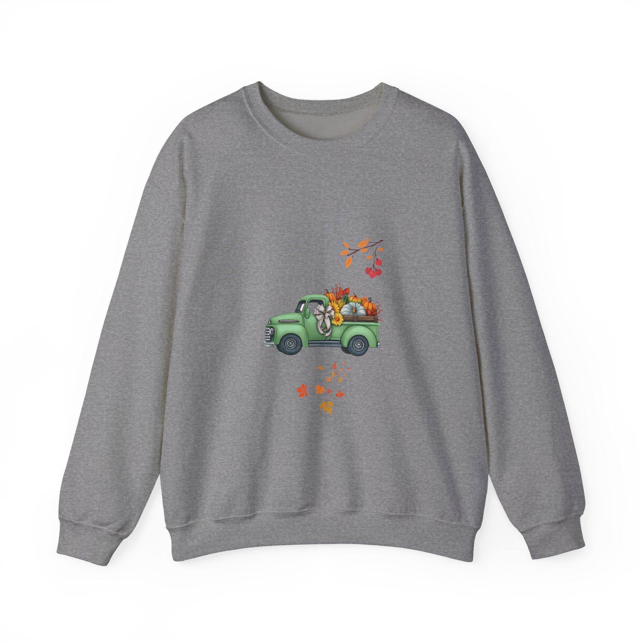Fall Harvest Truck Crewneck Sweatshirt