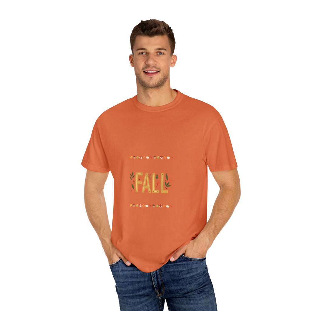 Fall Garment-Dyed T-Shirt | Cozy Autumn Vibes, Perfect for Halloween & Thanksgiving, Gift for Nature Lovers, Comfortable Casual Wear
